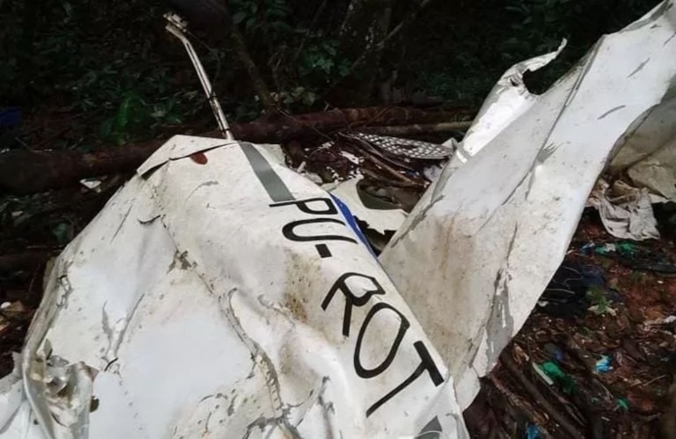 Destroços do avião monomotor - Foto: Divulgação