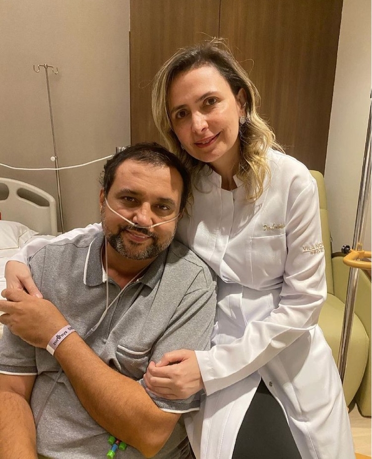 Geraldo Luís e a médica Ludhmila Hajjar - Foto: Reprodução Instagram