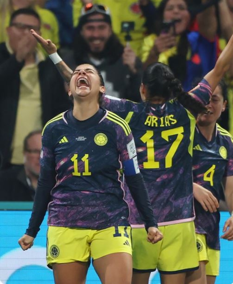 Catalina Usme, autora do gol da vitória da Colômbia - Foto: FIFA