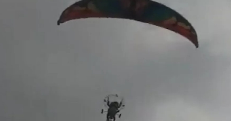 Paramotor utilizado pelo Hamas para atacar Israel - Foto: Reprodução