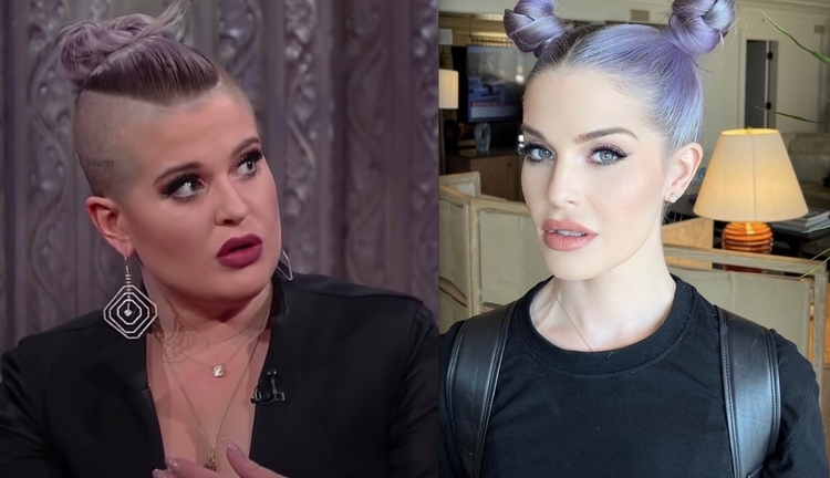 Antes e depois de Kelly Osbourne - Foto: Reprodução Youtube / Instagram