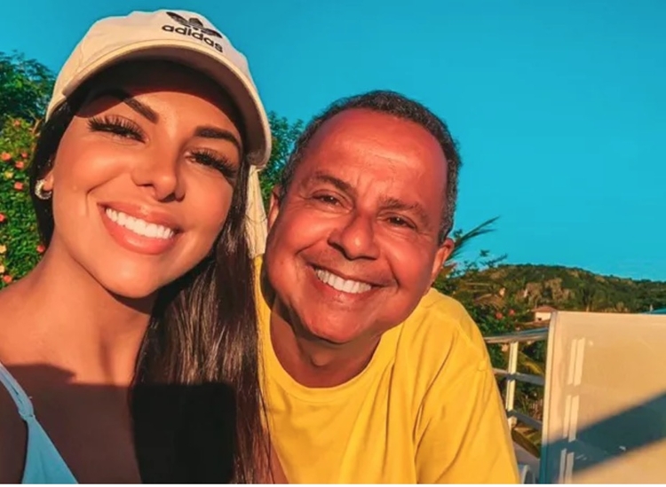 Evelyn Regly e o pai Antônio - Foto: Reprodução Instagram