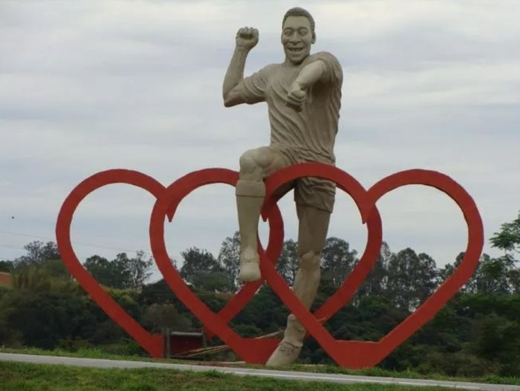 Tributo a Pelé em Três Corações - Foto: Divulgação/Gov. MG