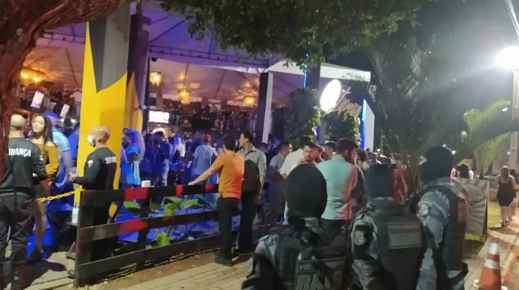 Evento foi encerrado pela polícia - Imagem: Divulgação/Polícia Militar do Mato Grosso