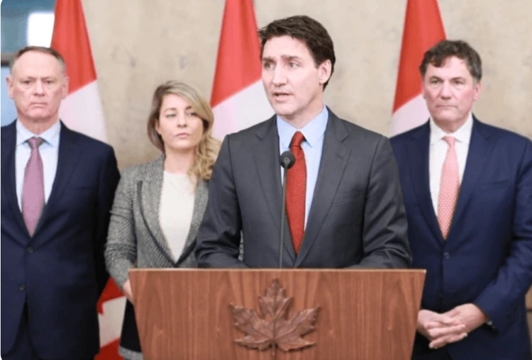 Trudeau anunciou tarifas em resposta aos EUA. Foto: Reprodução/ YouTube