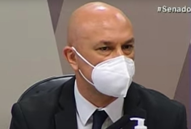 José Ricardo Santana na CPI - Foto: Reprodução/ TV Senado