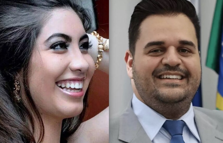 Haylee e o vereador Farid Charbell - Foto: Reprodução