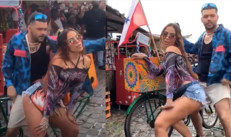 Anitta gravou clipe com Pedro Sampaio em Belém - Imagens: Reprodução/Instagram
