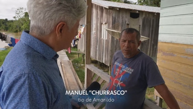 Caco Barcellos entrevistou Manuel, tio de Amarildo - Foto: Profissão Repórter 