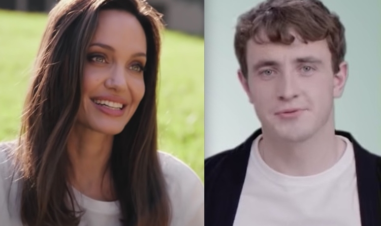 Angelina Jolie, Paul Mescal - Imagem: Youtube/ British Vogue/Hulu