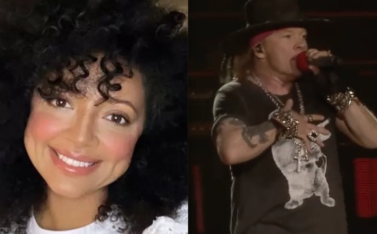 Casada, Erica teria se envolvido com Axl Rose - Fotos: Reprodução/Instagram/Youtube
