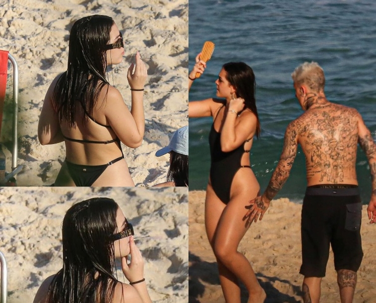 Mel Maia é flagrada fumando 'cigarrinho suspeito' em praia; veja foto