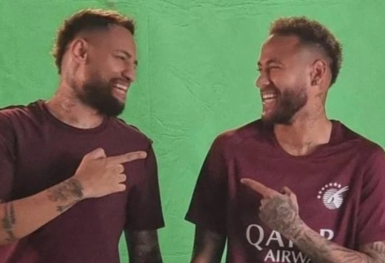 Neymar e o sósia Eigon Oliver - Foto: Reprodução/Instagran