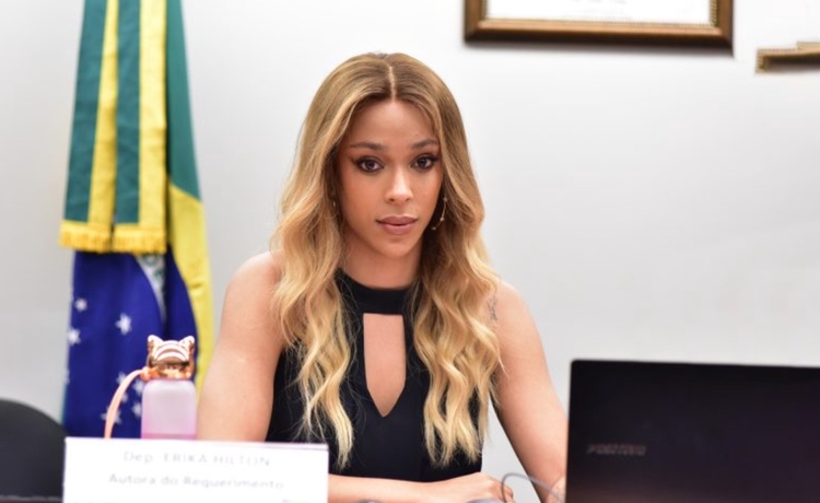 Deputada Erika Hilton /Foto: Zeca Ribeiro / Câmara dos Deputados