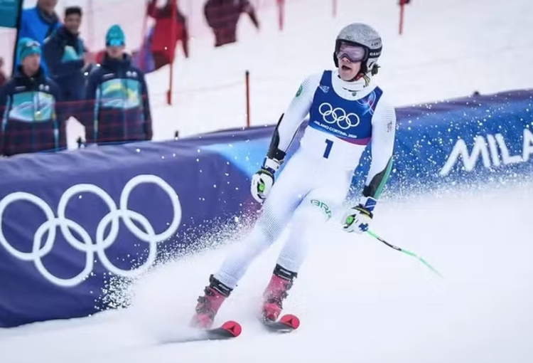 Lucas Pinheiro Braathen conquista medalha de ouro. — Foto: Rafael Bello/COB
