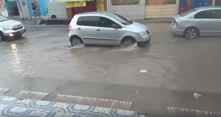 Rua alagada - Foto: Reprodução