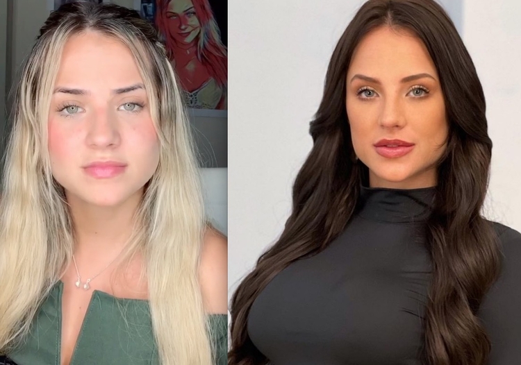 Antes e depois de Gabi Martins - Foto: Reprodução Instagram