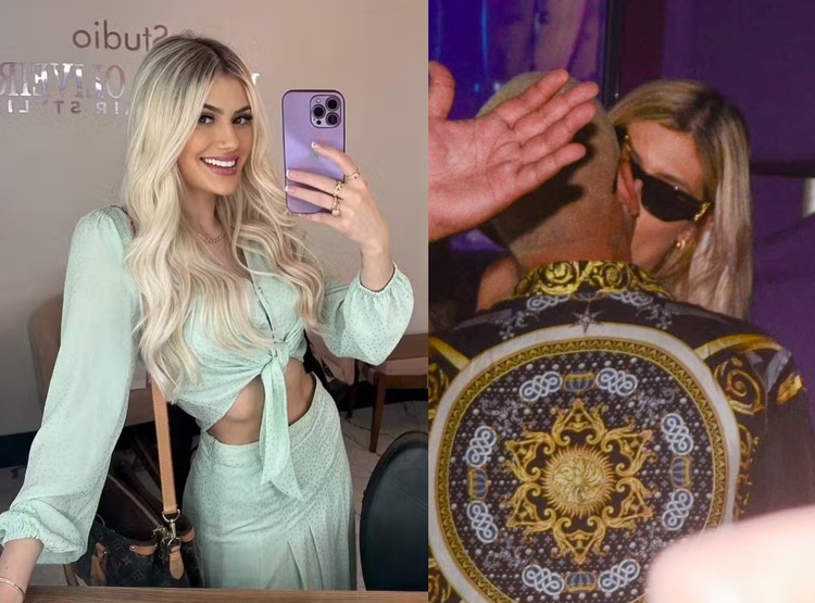 Fernanda Stroschein. Foto:  Instagram ----- Casal apareceu aos beijos no Carnaval. Foto: AgNews