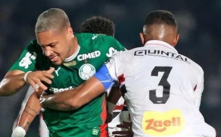 Palmeiras fez jogo apático - Foto: Reprodução X