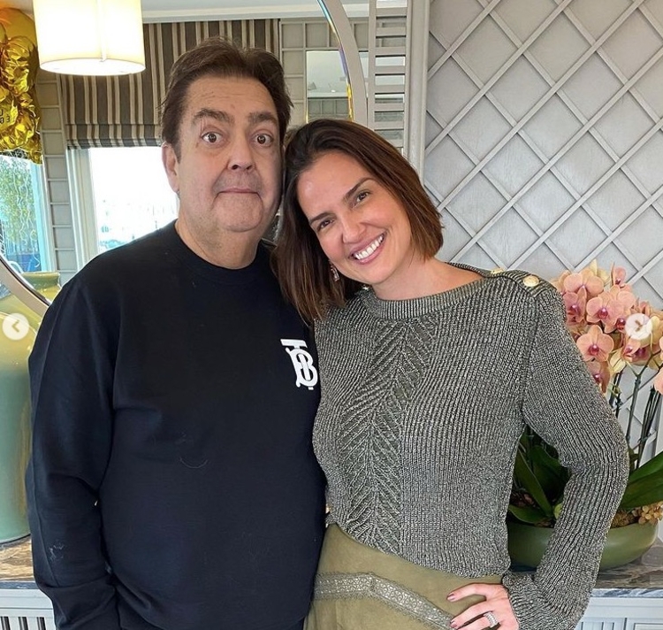 Faustão e a esposa Luciana Cardoso - Foto: Reprodução Instagram