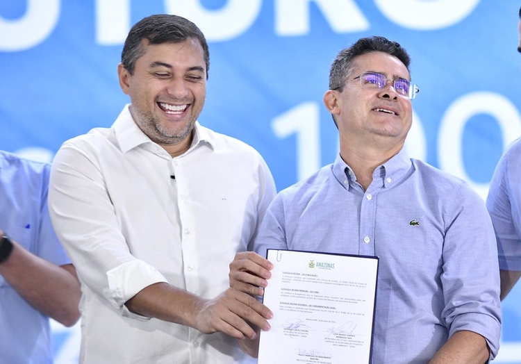 Governador Wilson Lima e Prefeito David Almeida - Foto: Divulgação / Semcom