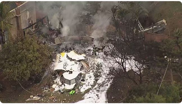Avião da Voepass caiu com 62 pessoas - Foto: Reprodução / TV Globo