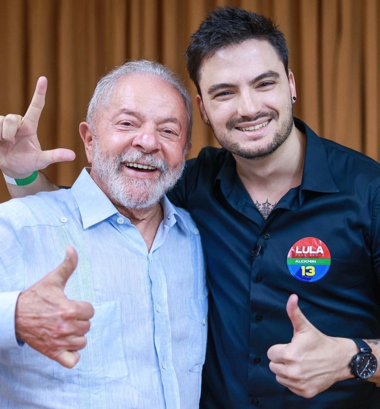 Felipe Neto em encontro com Lula - Foto: @ricardostuckert 