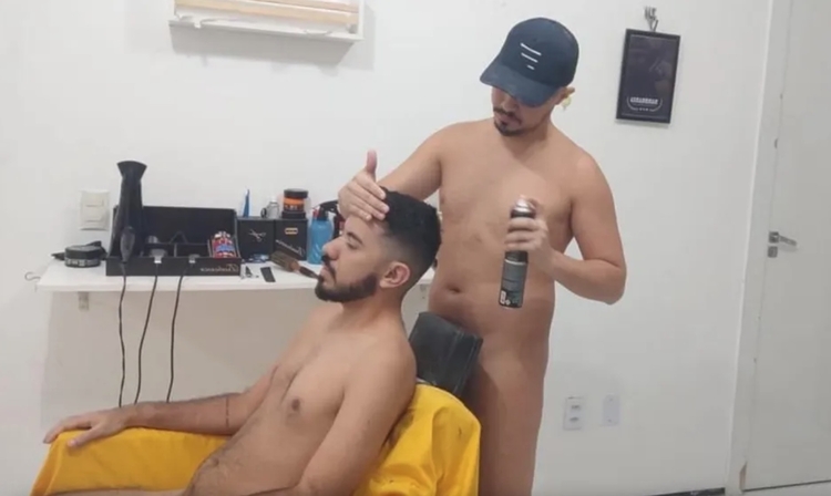Empresário planeja criar barbearia naturista também para mulheres — Foto: Arquivo pessoal