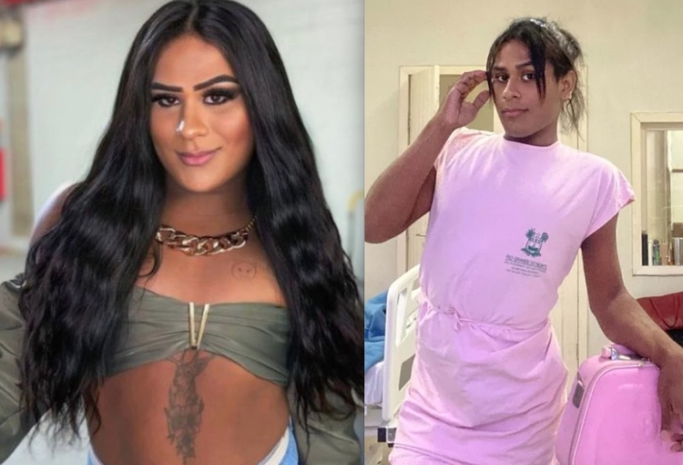 Travesti e famosa por seus vídeos engraçados na internet, acumulando mais de 57 mil seguidores no TikTok, Flávia tinha câncer e não resistiu aos problemas de saúde. Foto: Reprodução