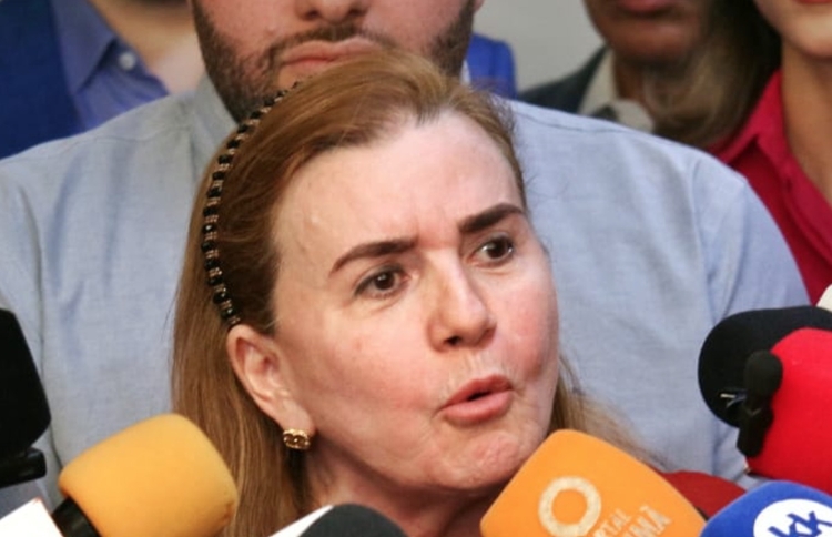 Yara Lins convocou a imprensa para apresentar a denúncia na Delegacia Geral da PC Foto: Jander Robson/Portal do Holanda