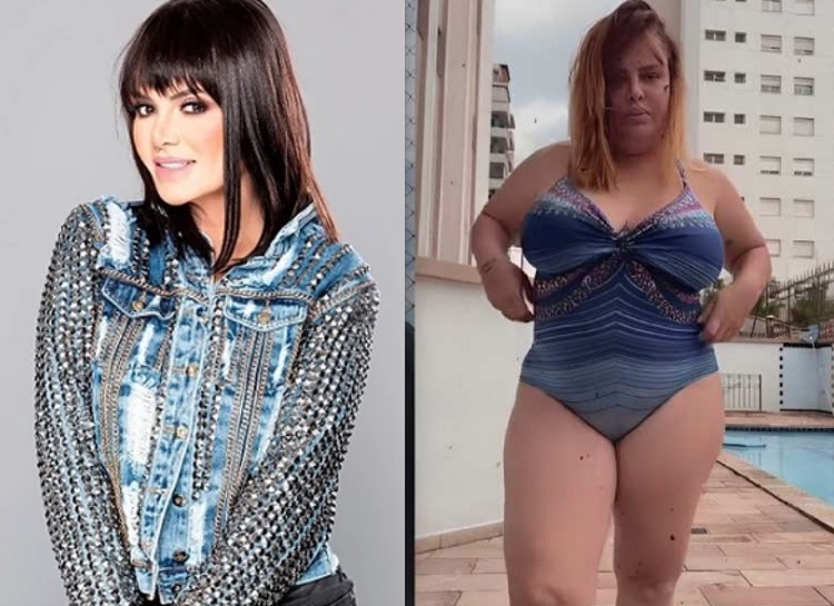 Antes e depois de Valentina Francavilla - Foto: Reprodução/Instagram