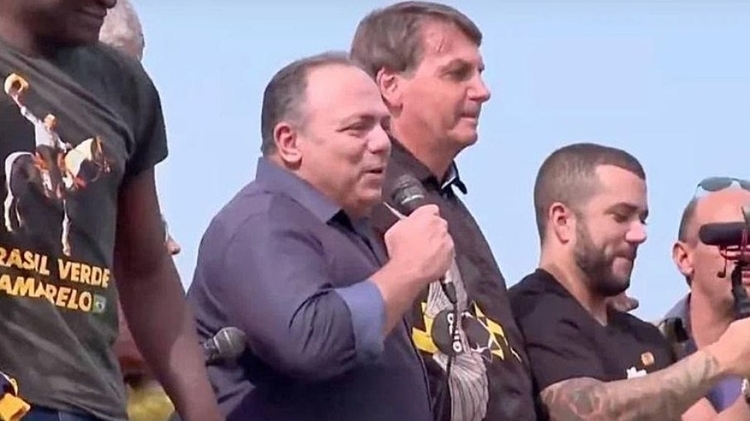 Pazuello e Bolsonaro em evento no último dia 23 - Foto: Reprodução