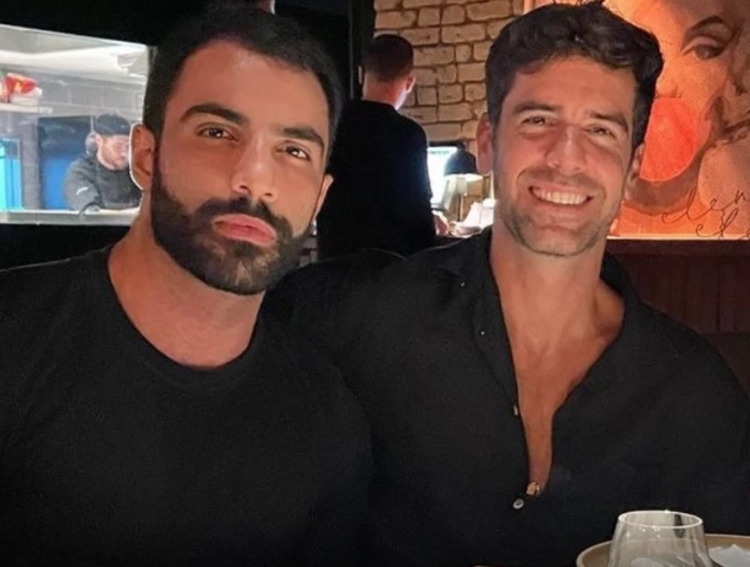Marcos Pitombo e o namorado Iasser Kaddourah - Foto: Reprodução/Instagram