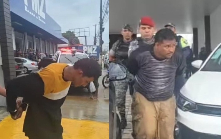 Felipe da Silva Furtado e Renato Carvalho de Araújo foram presos em flagrante - Foto: Reprodução