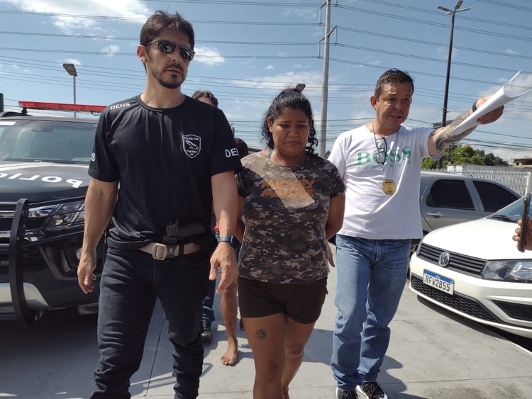 Diarista presa suspeita de sequestrar patrão em Manaus - Foto: Jander Robson/ Portal do Holanda