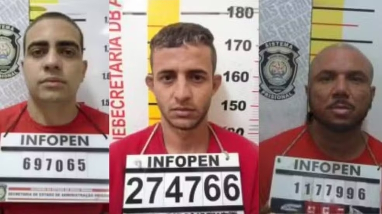 Detentos Ricardo, Wanderson e Nikolas deixaram o presídio após fraude no sistema - Foto: Divulgação/Sejusp-MG