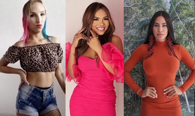 Foto: Reprodução/ Instagram Antiga Alerquina à esquerda; Luana Pantoja; Isabelle Nogueira à direita