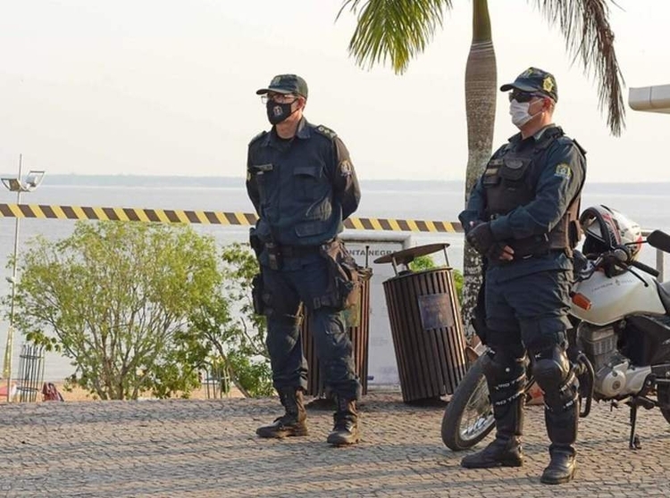 Guardas municipais em Manaus. Foto: Divulgação/ Semcom
