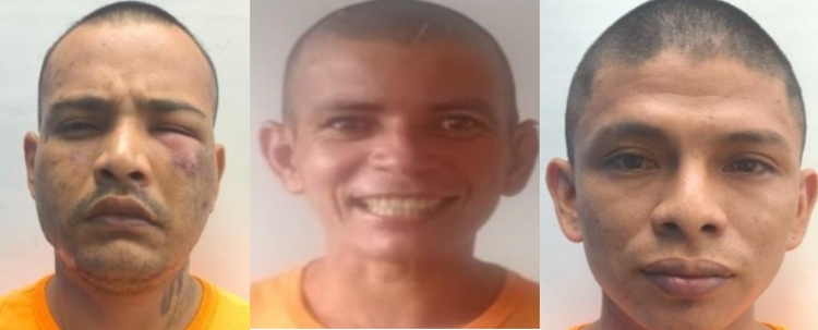 Recapturados Cristian, Uily e Kerlisson - Foto: Divulgação 