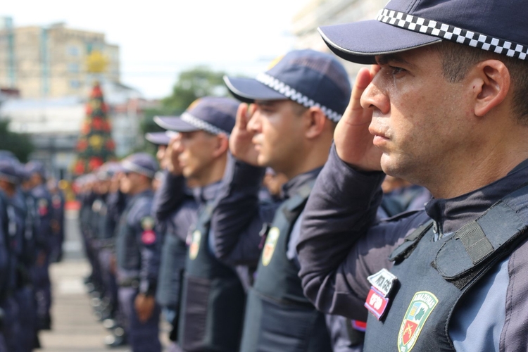 Policiais em Manaus - Foto: Jander Robson/Portal do Holanda