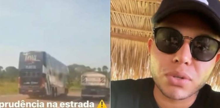 Cantor se pronunciou após flagra de ônibus de turnê - Foto: Reprodução/Instagram