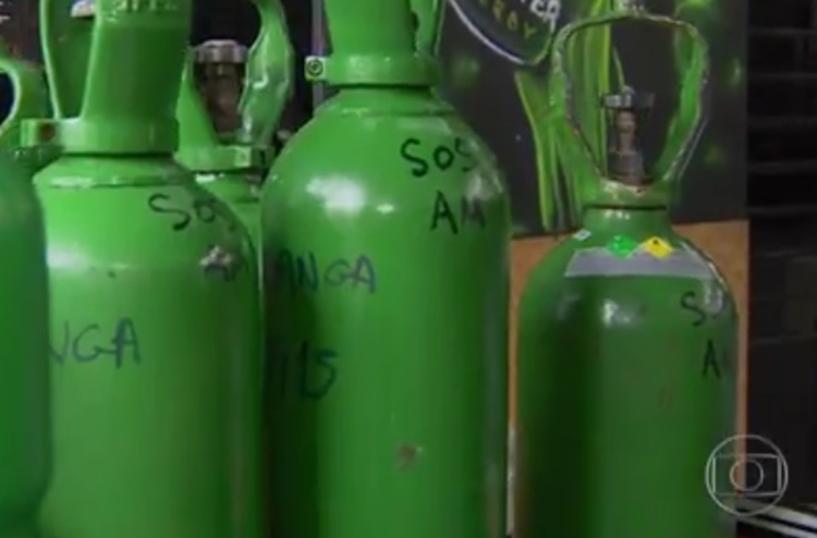 Oxigênios eram desviados por voluntário de ONG - Imagem: Reprodução/Globo