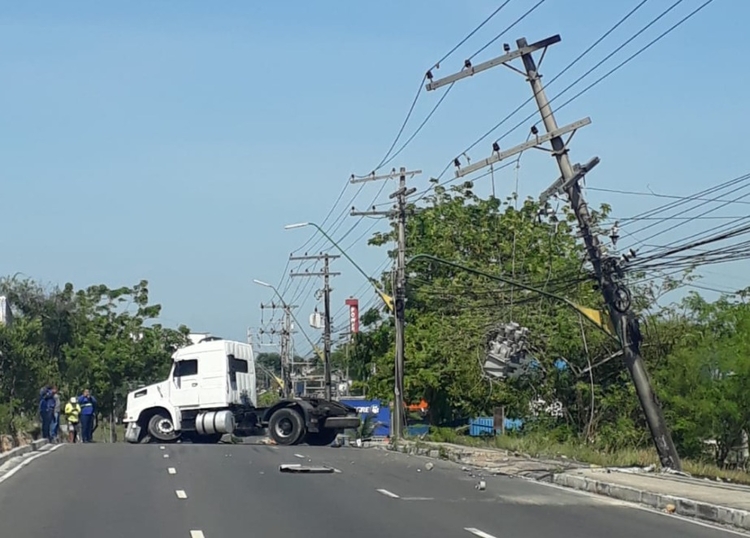 Acidente prejudicou vários bairros - Foto: Divulgação 