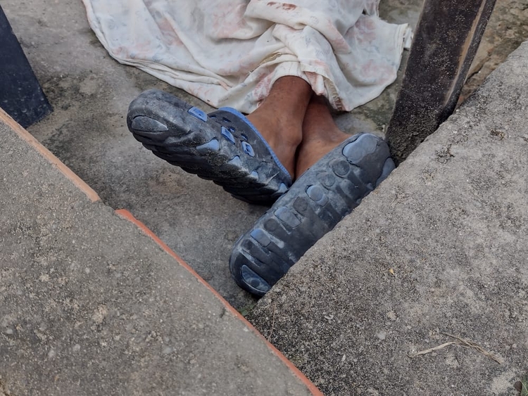 Vítima esperava o patrão - Foto: Jander Robson / Portal do Holanda