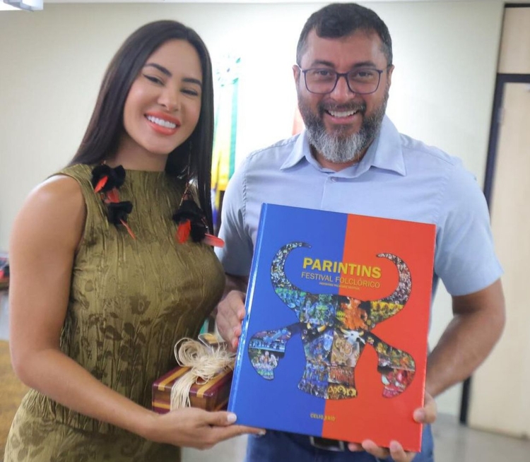 Isabelle Nogueira e o governador Wilson Lima - Foto: Reprodução/Instagram