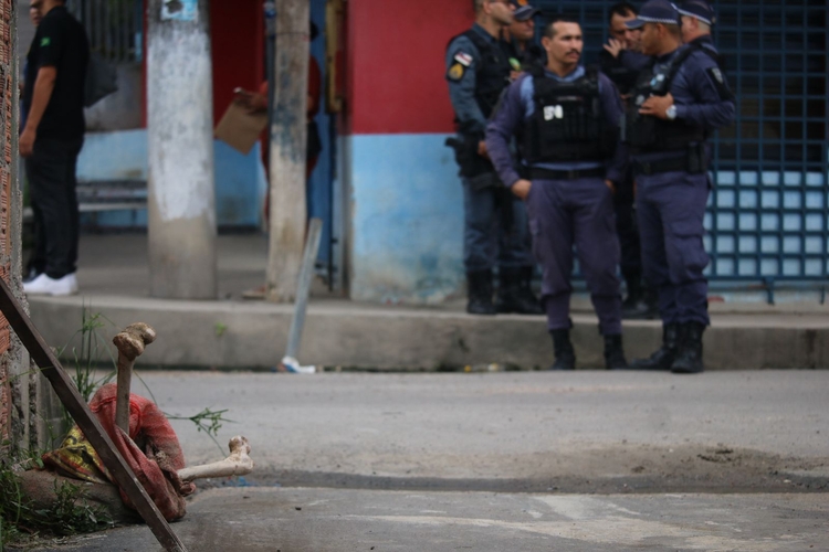 Ossada humana encontrada no Novo Aleixo - Foto: Jander Robson/Portal do Holanda