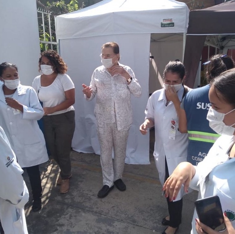Silvio Santos é vacinado contra covid - Foto: Reprodução Instagram