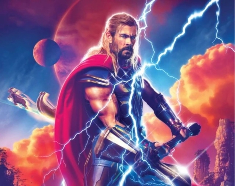 Thor (Chris Hemsworth) retorna em mais um filme solo em 'Thor:Amor e Trovão'. Foto: Marvel