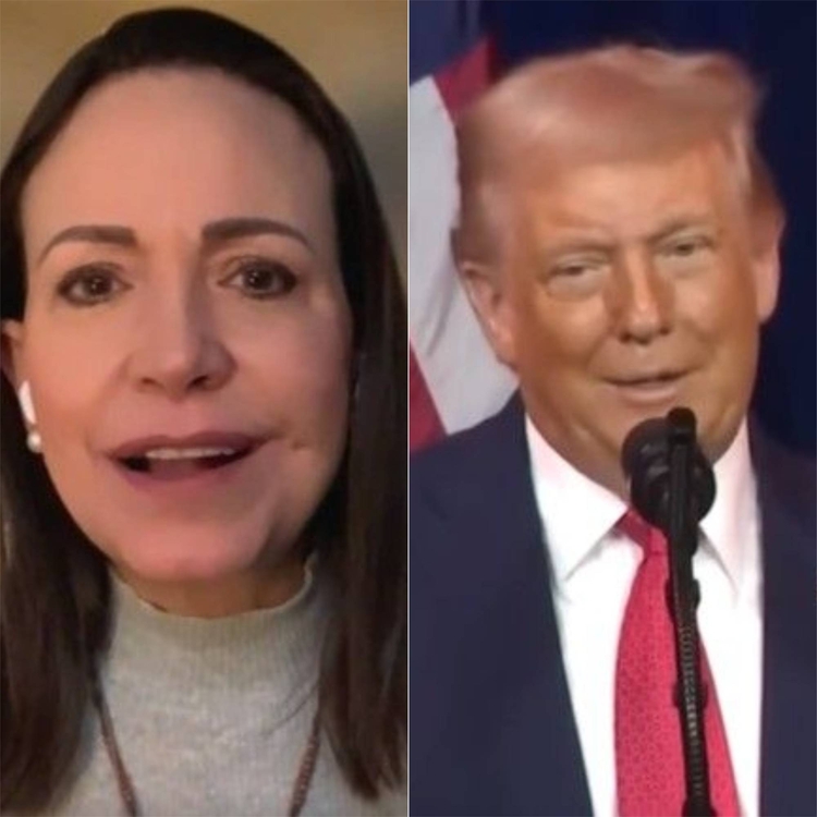 Maria Corína e Trump - Foto: Reprodução X