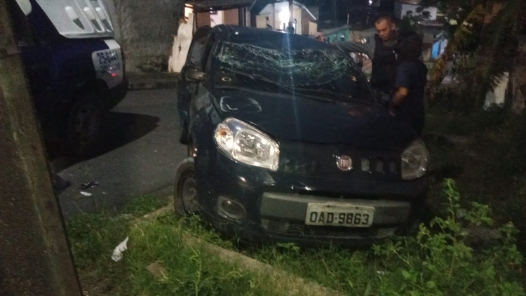 Carro da mulher que ofereceu ajuda para levar Leandro ao hospital - Foto: Divulgação